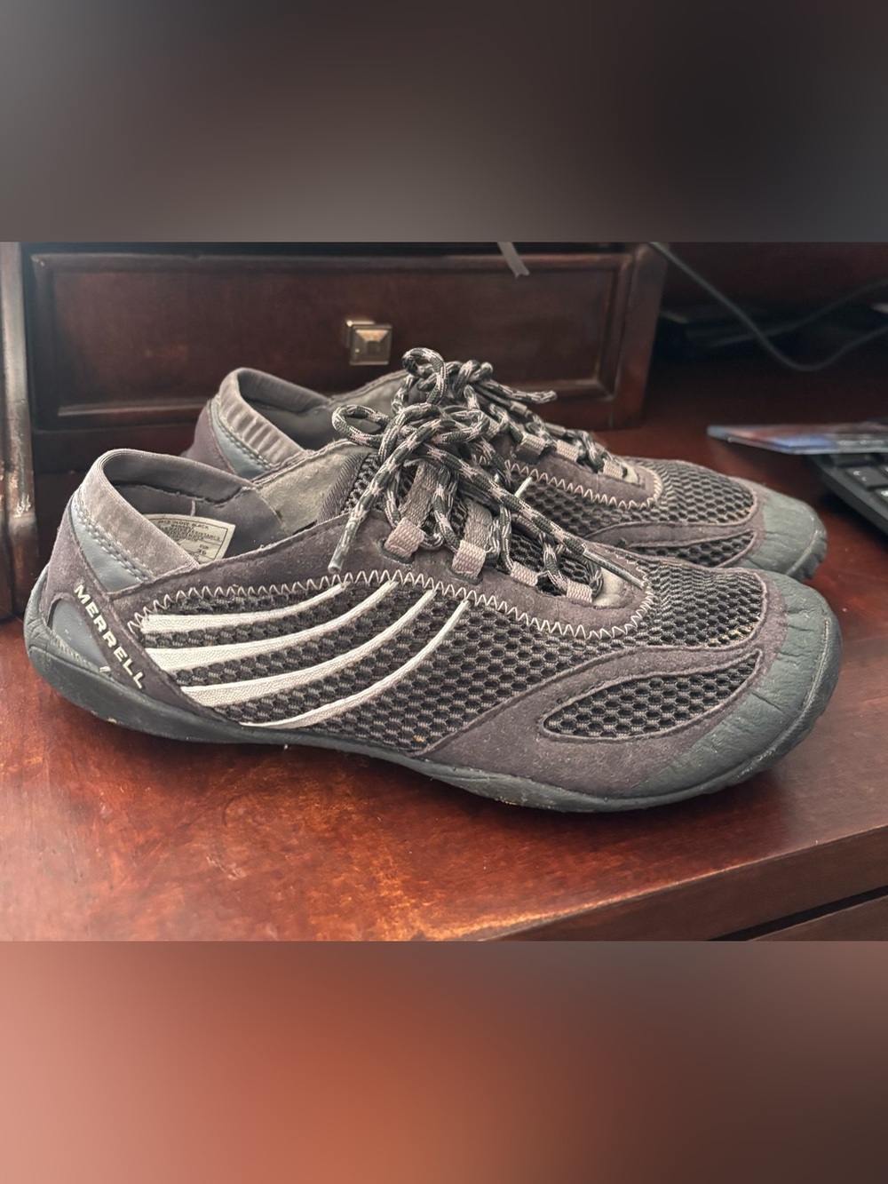Boys MERRELL Barefoot Pace Glove Sneakers Running Shoes Sz 6